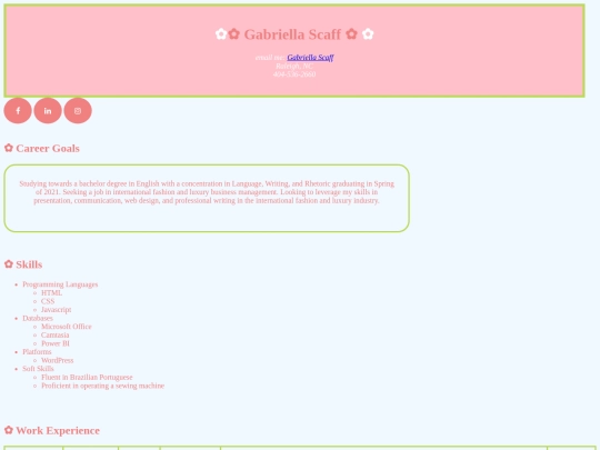 asgn.4/resume screenshot