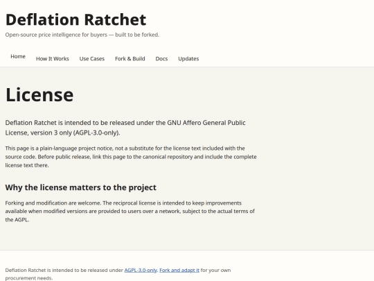 license screenshot