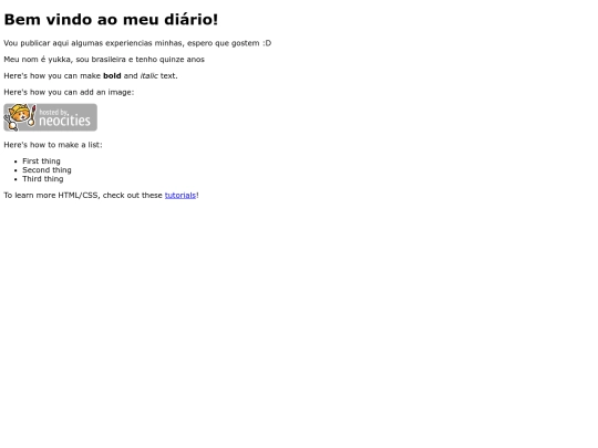 Diário da Yukka/diariodayukka screenshot