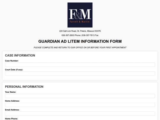 form screenshot