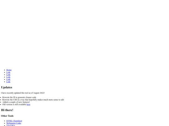 index screenshot