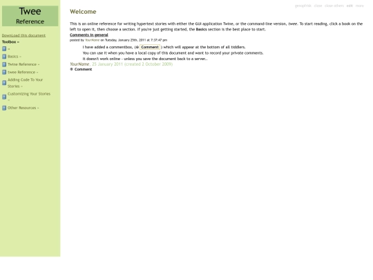 Twee/twee-twine-doc screenshot
