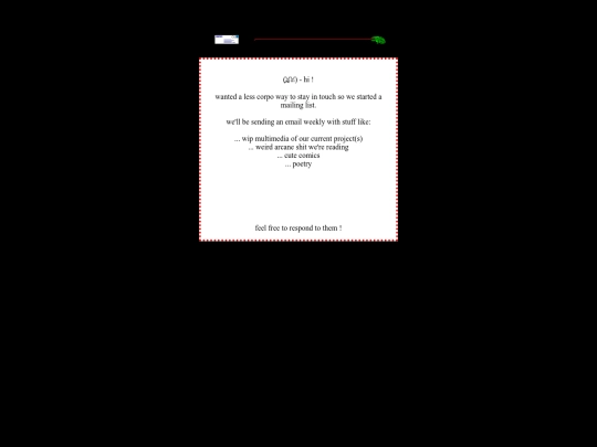 mailing screenshot