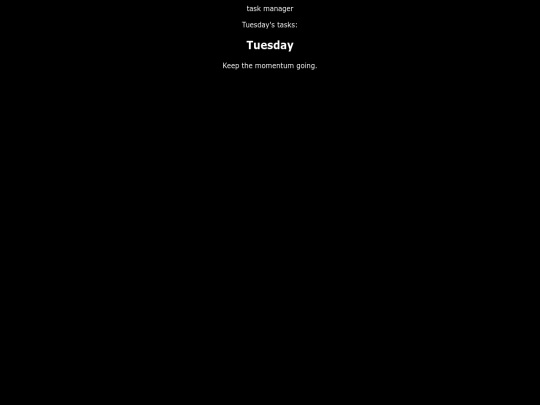 tasks screenshot