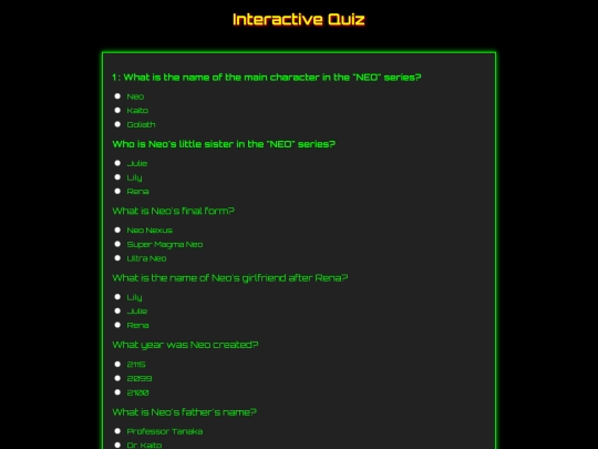 quiz screenshot