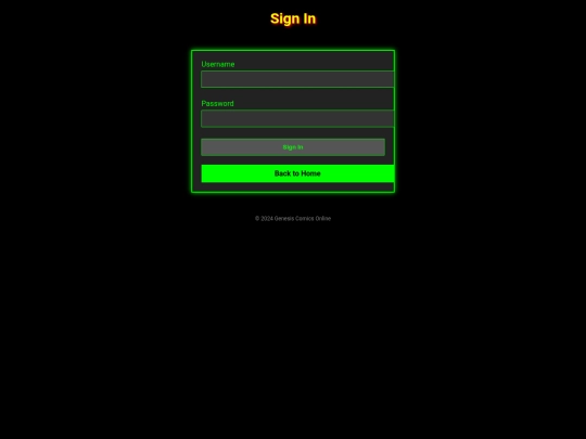signin screenshot