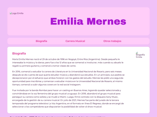 biografia screenshot