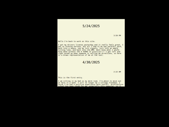 journal screenshot