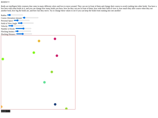 boids screenshot