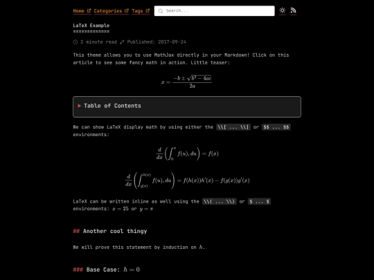 latex-example screenshot