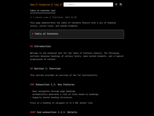 toc screenshot