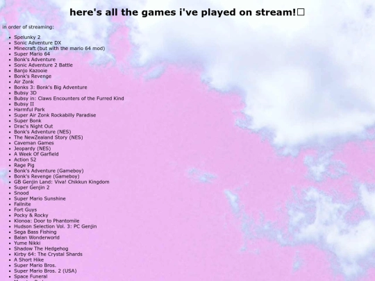 games screenshot