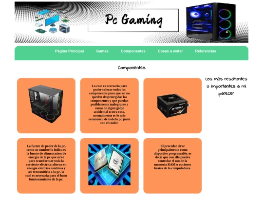 componentes screenshot