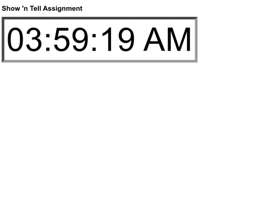 javascript/assignments/showntell screenshot