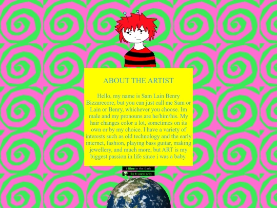 abouttheartist/aboutme screenshot