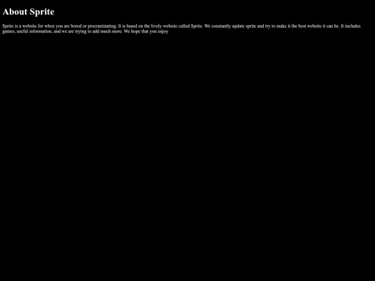 Aboutsprite screenshot