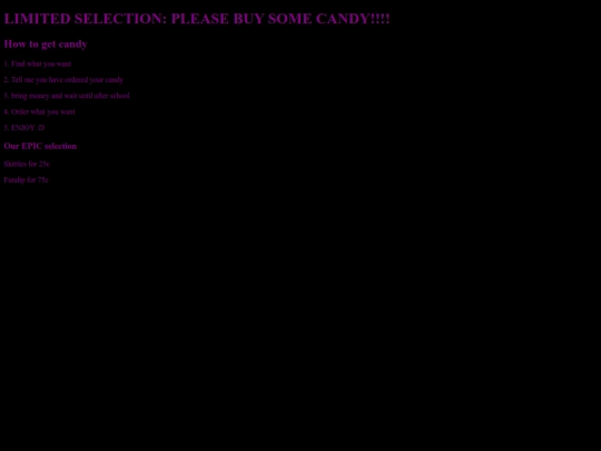 buysomecandy screenshot