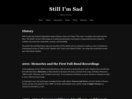 history screenshot
