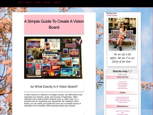 blog/personal-development/vision-board screenshot