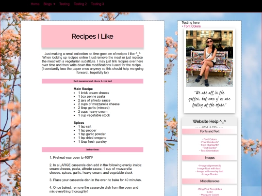 blog/recipes/recipes screenshot