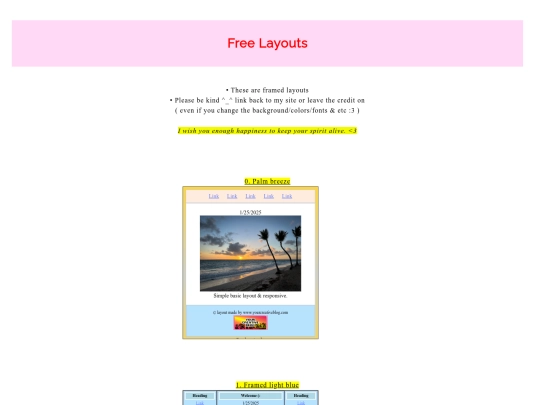 layouts/freelayouts screenshot