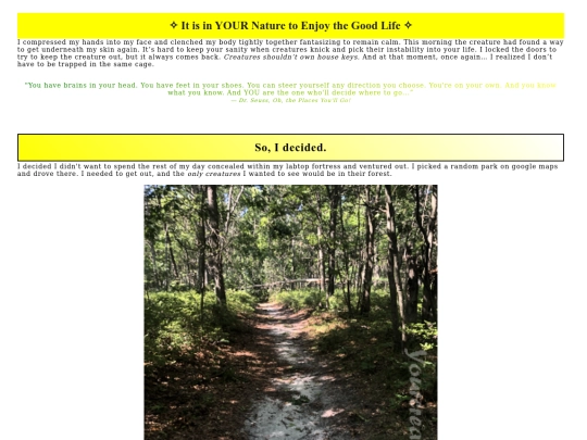 personalblog/nature screenshot
