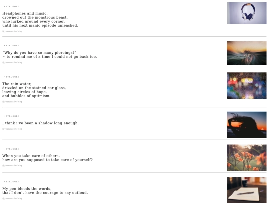 poetry/struggle screenshot
