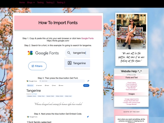 tut/tutorials/importfonts screenshot