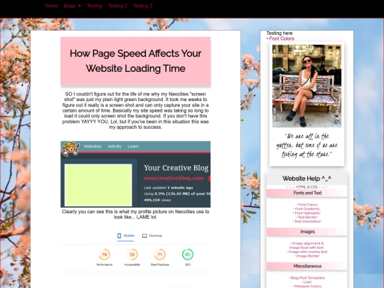 tut/tutorials/pagespeed screenshot