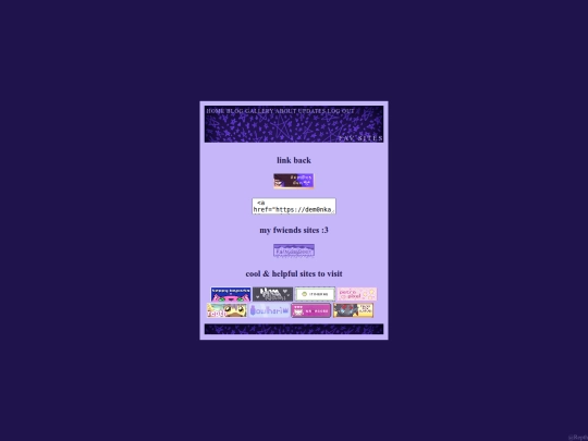 demons-den/fav-sites screenshot