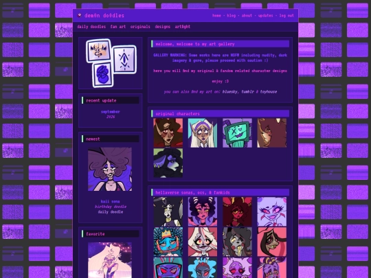 demons-den/gallery/designs screenshot