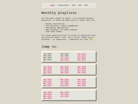 playlists screenshot