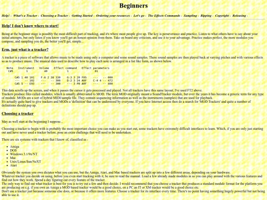page/Beginners screenshot