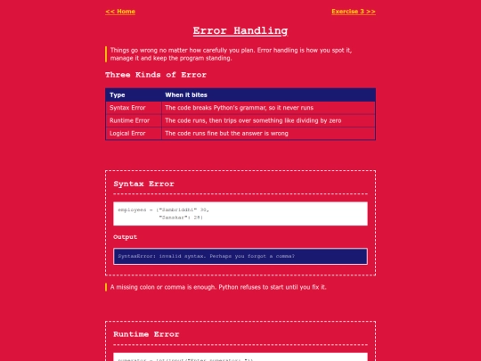 Grade 10/Error Handling screenshot
