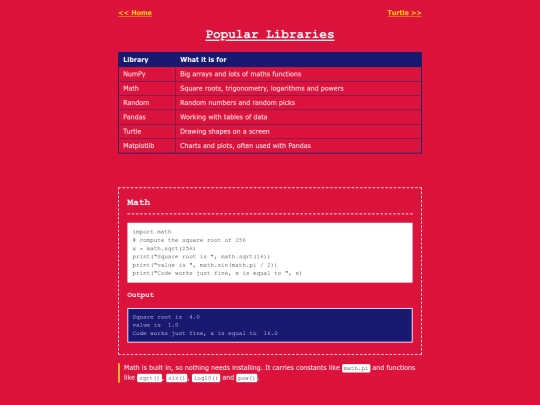 Grade 10/Popular Libraries screenshot