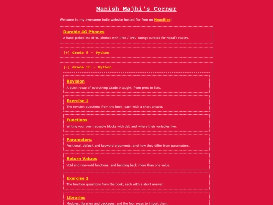 index screenshot