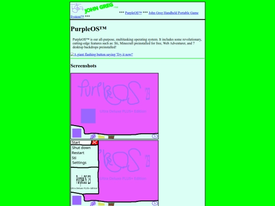 johngreg/purpleos screenshot