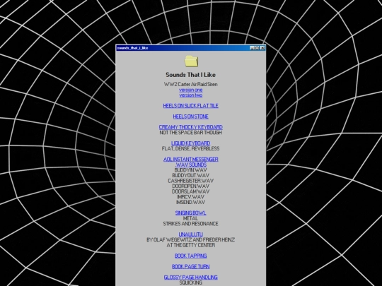 sounds screenshot