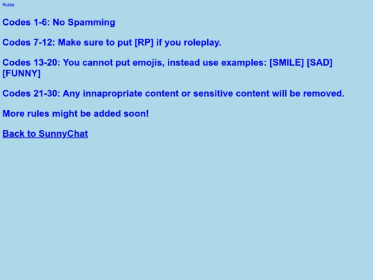 rules screenshot