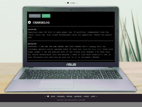 changelog screenshot