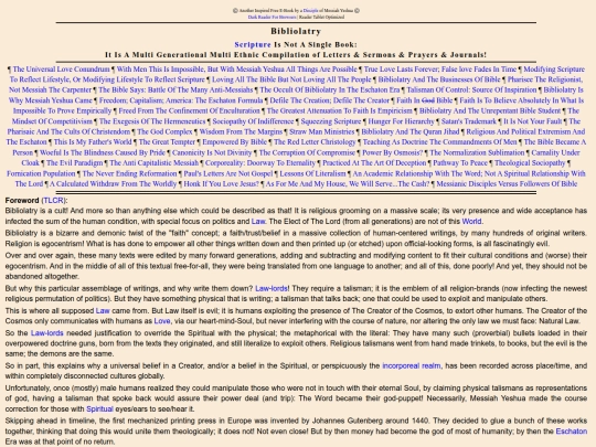 bibliolatry screenshot