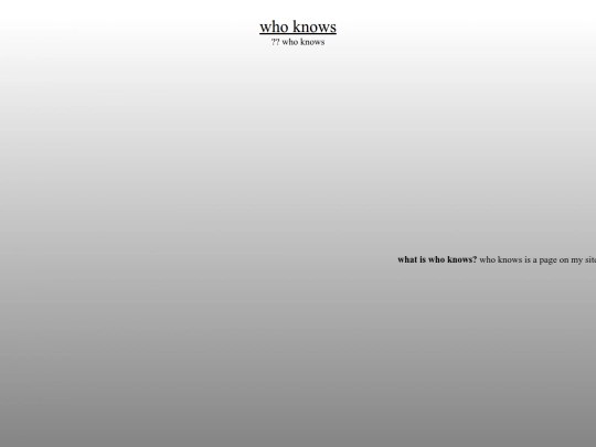 whoknows screenshot