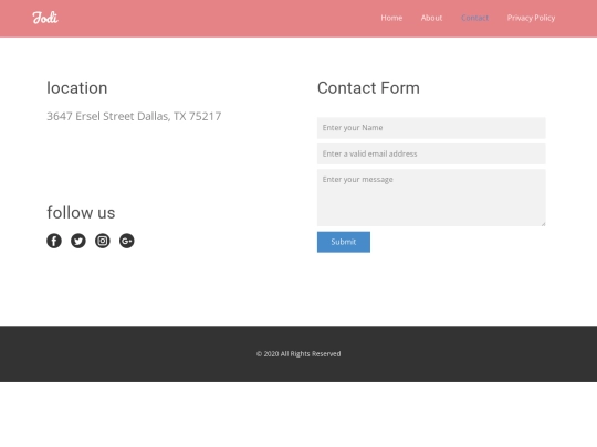 Contact screenshot