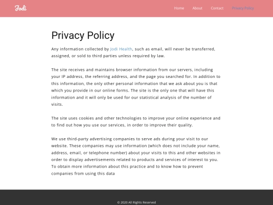 Privacy-Policy screenshot