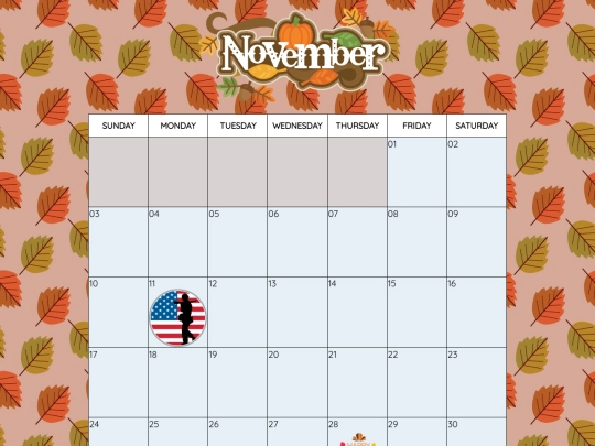 calendar/nov screenshot