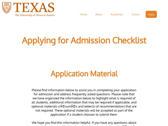 college/apply screenshot