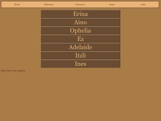 html/sam_characters screenshot