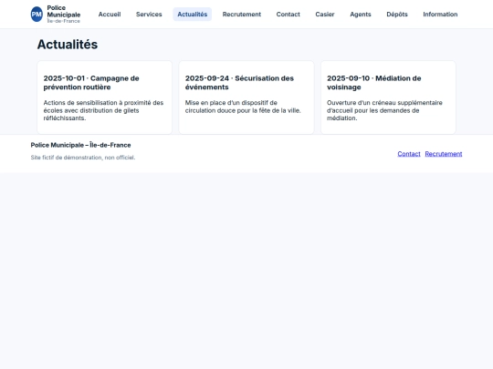 actualites screenshot