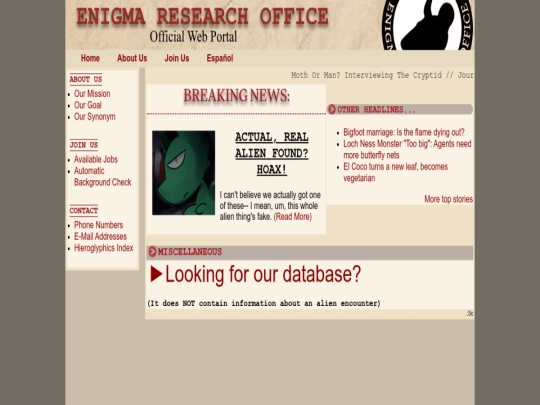 index screenshot