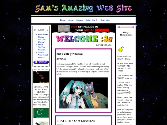 sam/samsite screenshot